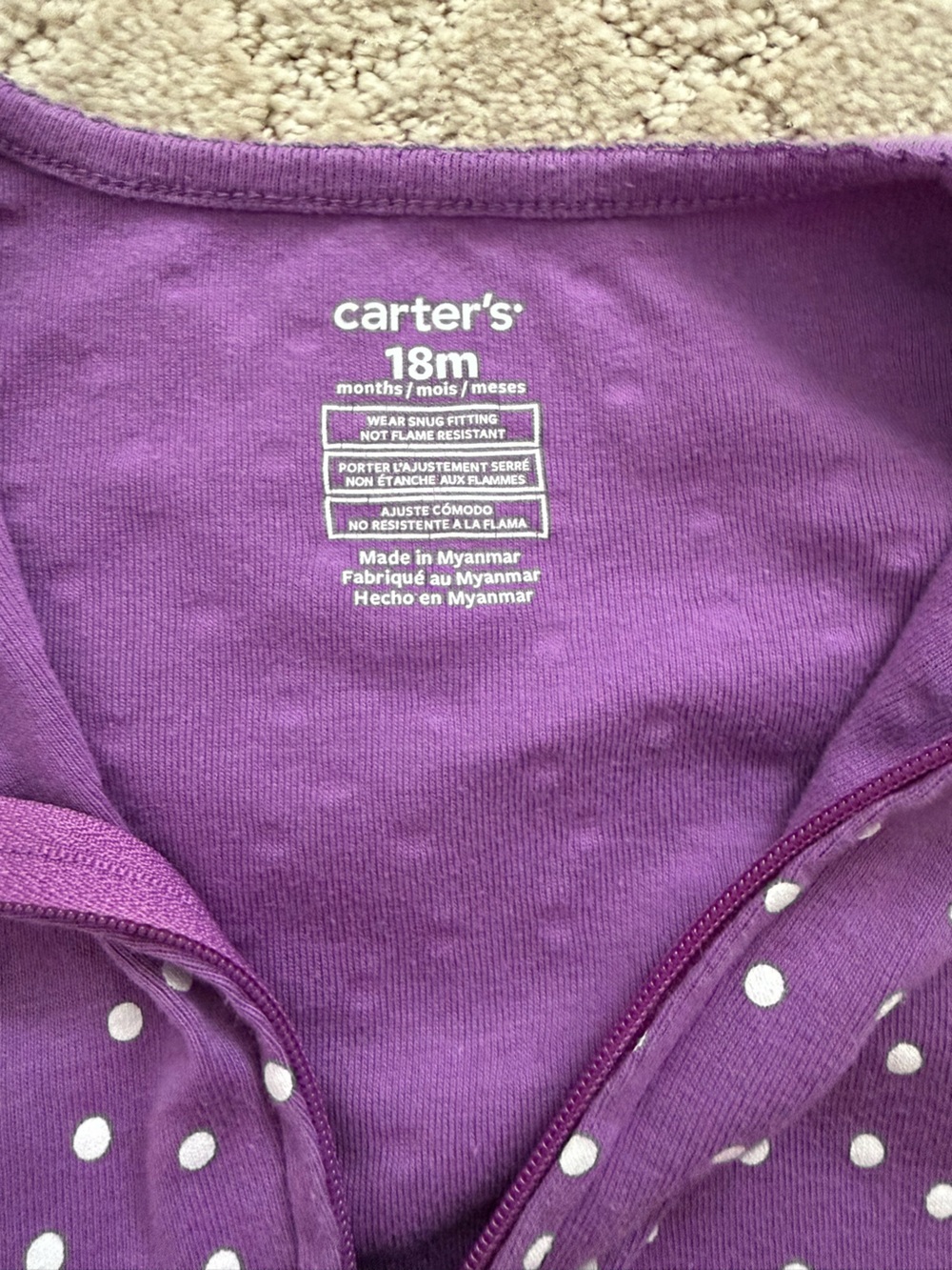 Carters 18M Girls Footies Bundle - Picture 6 of 10